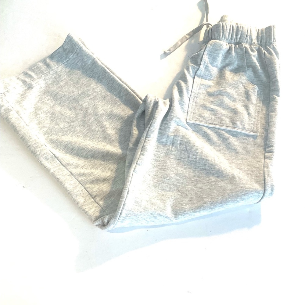 Yogalicious Light Gray Track Joggers with Elastic Waist